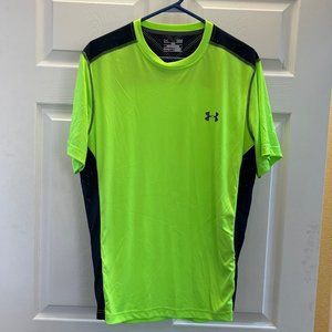 Under Armor Heat Gear Neon Green Large Mens